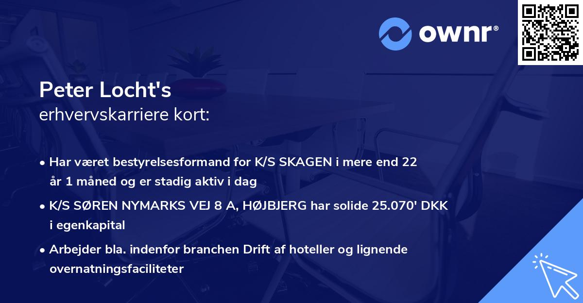 Peter Locht's erhvervskarriere kort