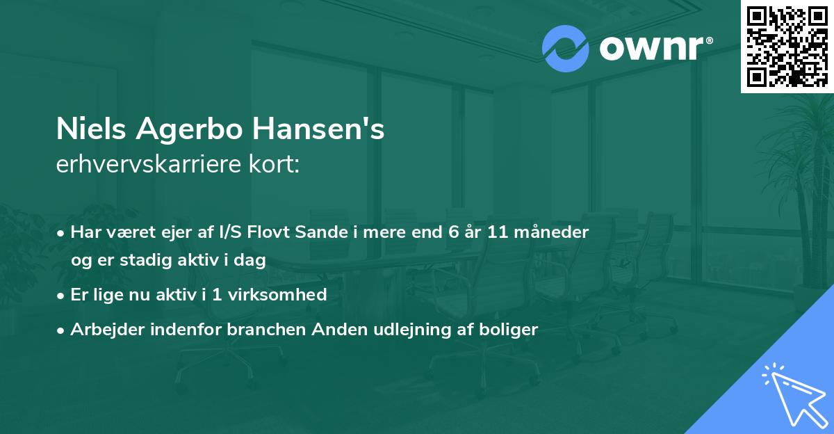 Niels Agerbo Hansen's erhvervskarriere kort