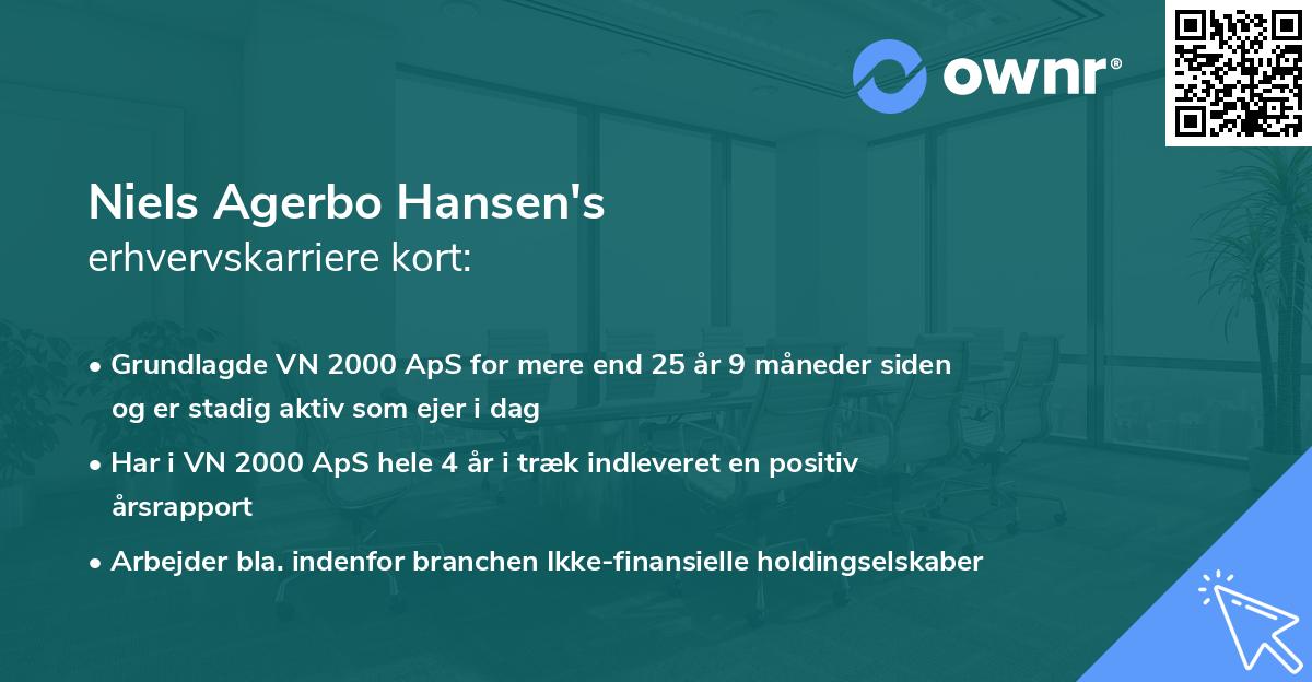 Niels Agerbo Hansen's erhvervskarriere kort