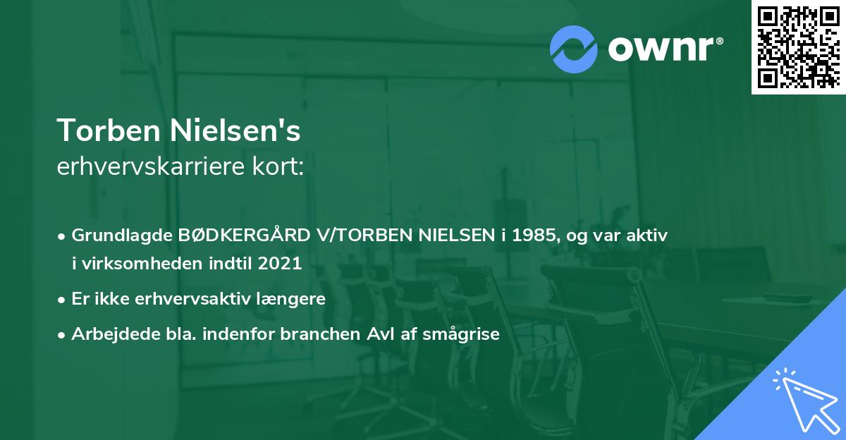 Torben Nielsen's erhvervskarriere kort