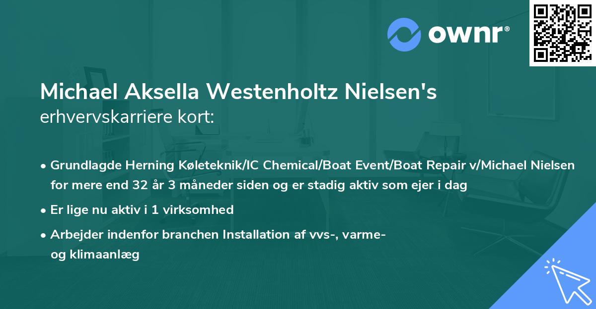 Michael Aksella Westenholtz Nielsen's erhvervskarriere kort