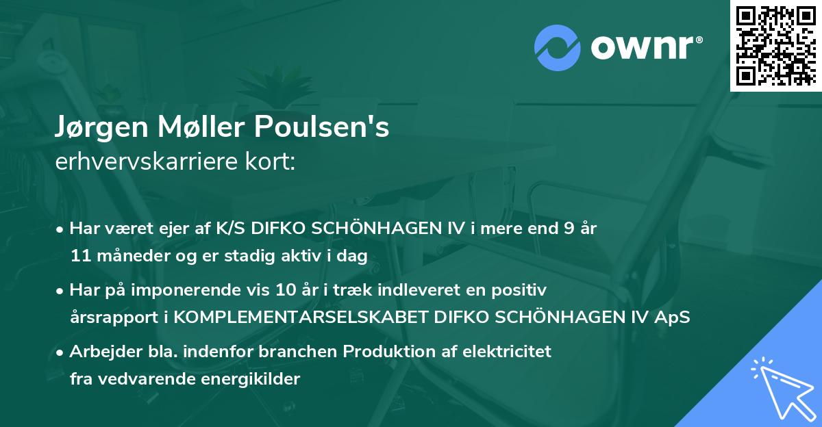 Jørgen Møller Poulsen's erhvervskarriere kort