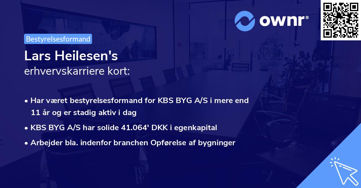 Lars Heilesen's erhvervskarriere kort