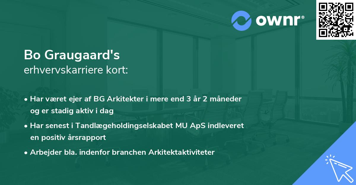 Bo Graugaard's erhvervskarriere kort