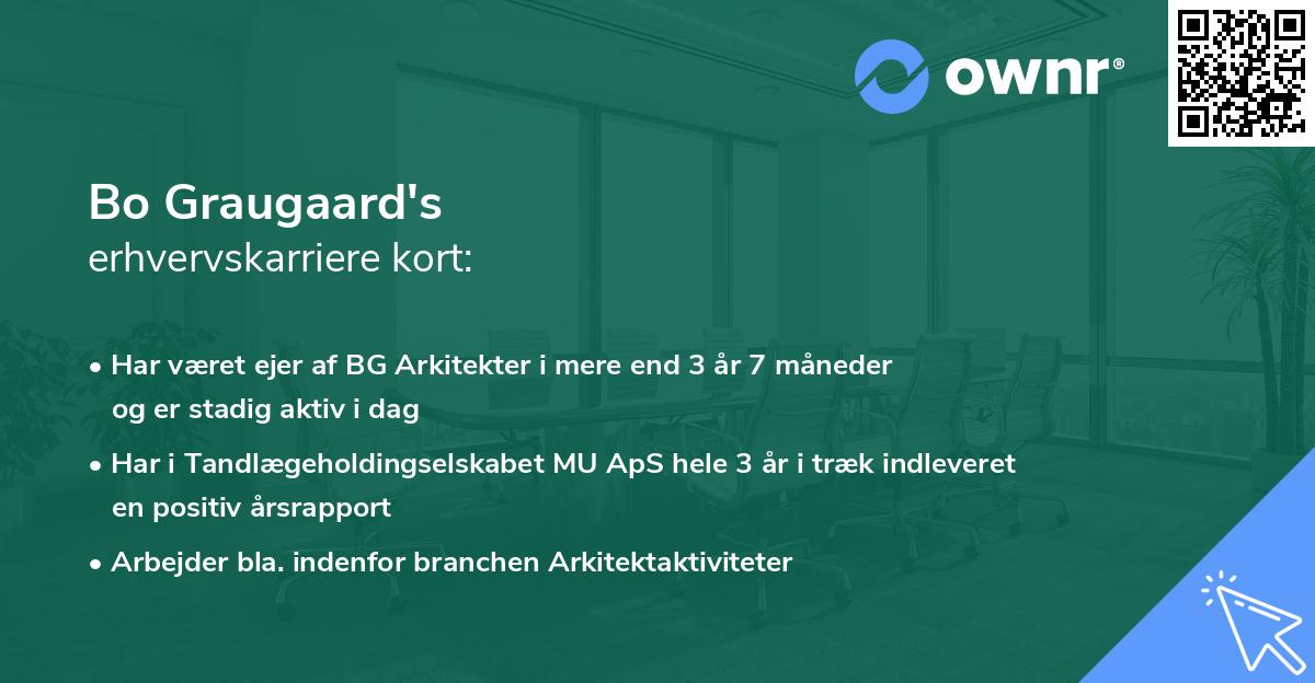 Bo Graugaard's erhvervskarriere kort