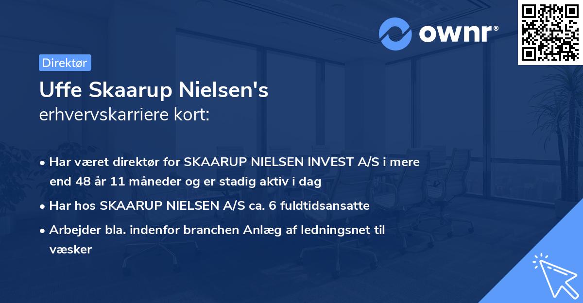 Uffe Skaarup Nielsen's erhvervskarriere kort