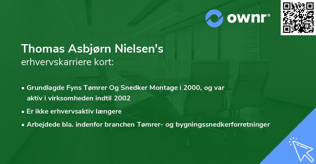 Thomas Asbjørn Nielsen's erhvervskarriere kort