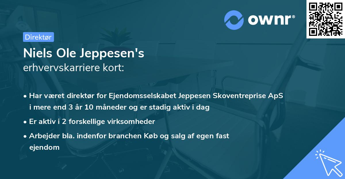 Niels Ole Jeppesen's erhvervskarriere kort