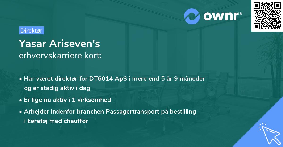 Yasar Ariseven's erhvervskarriere kort