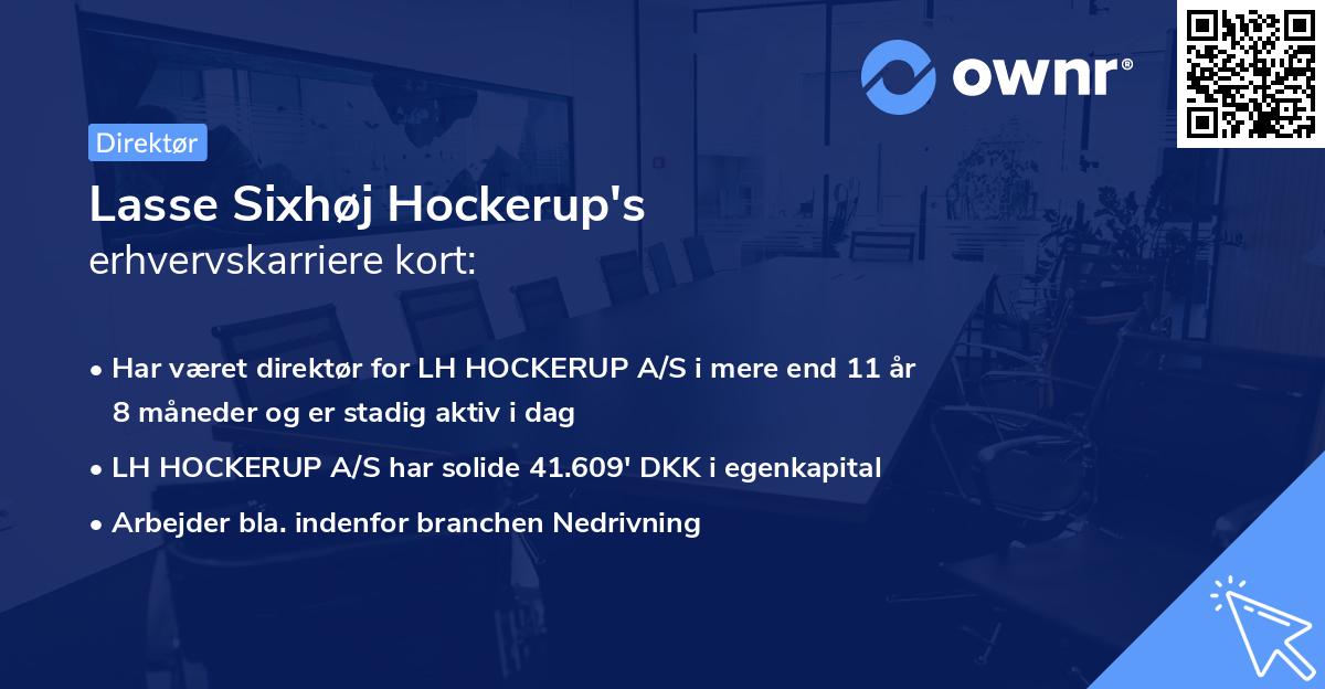 Lasse Sixhøj Hockerup's erhvervskarriere kort