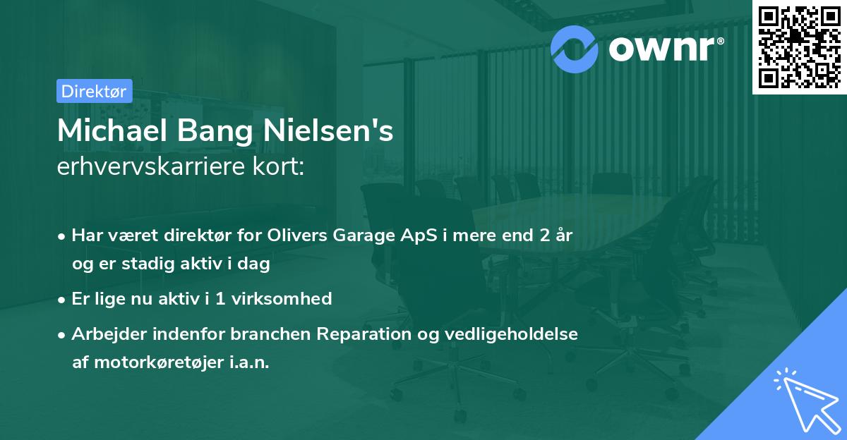 Michael Bang Nielsen's erhvervskarriere kort