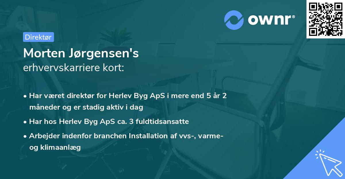 Morten Jørgensen's erhvervskarriere kort