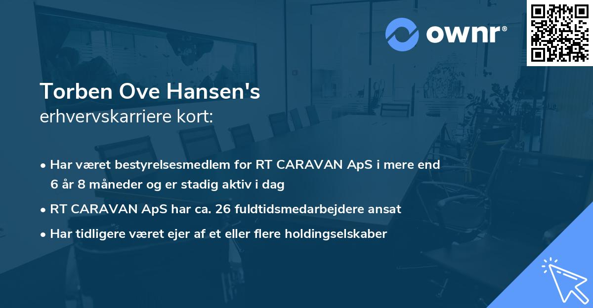 Torben Ove Hansen's erhvervskarriere kort