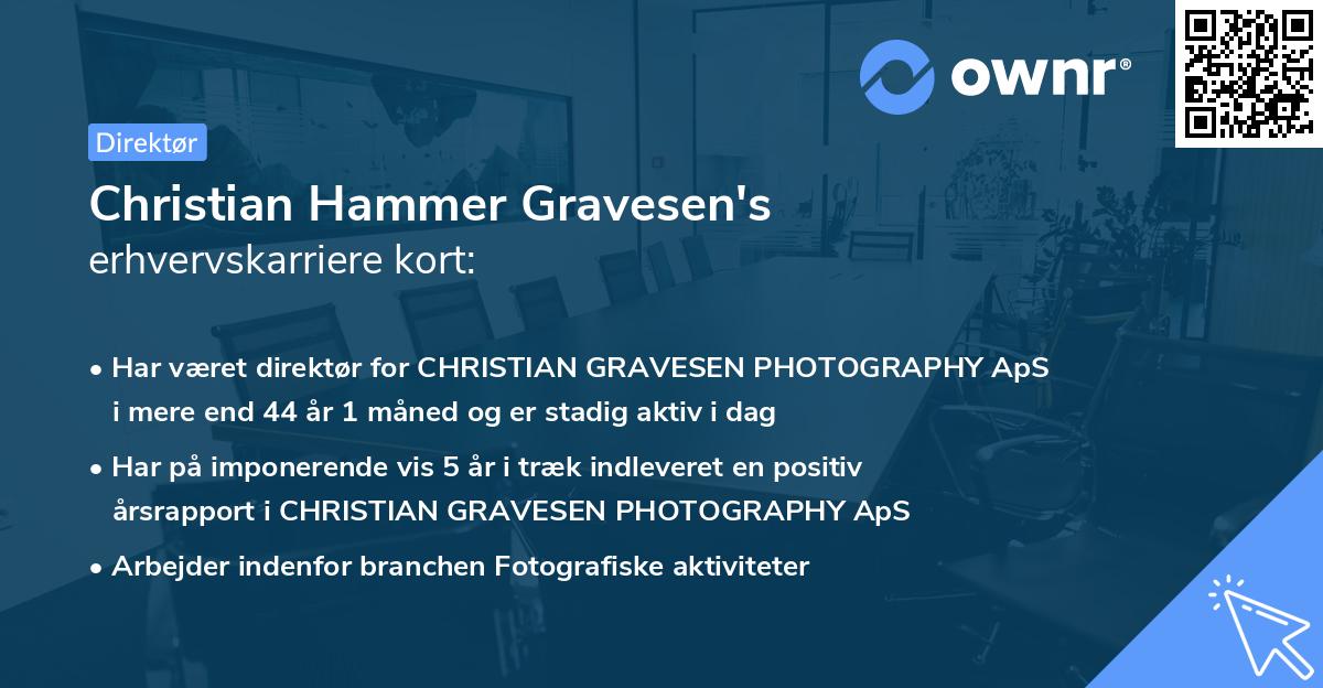 Christian Hammer Gravesen's erhvervskarriere kort