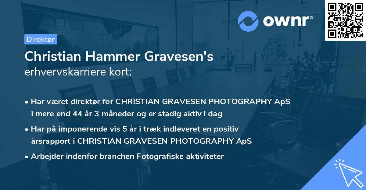 Christian Hammer Gravesen's erhvervskarriere kort