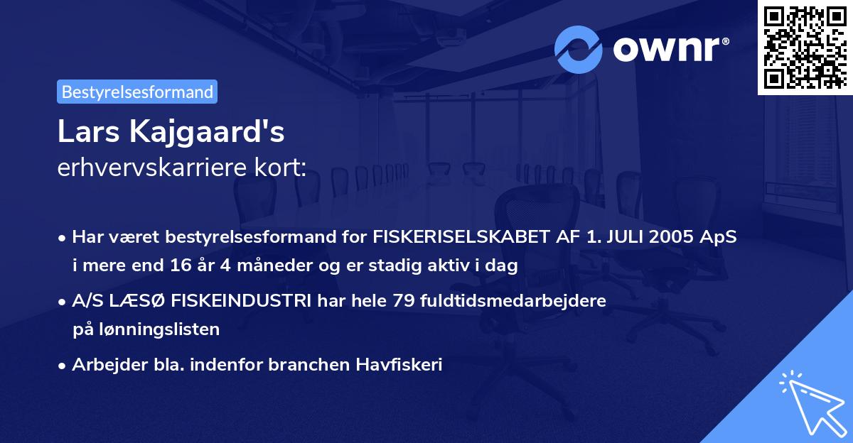 Lars Kajgaard's erhvervskarriere kort