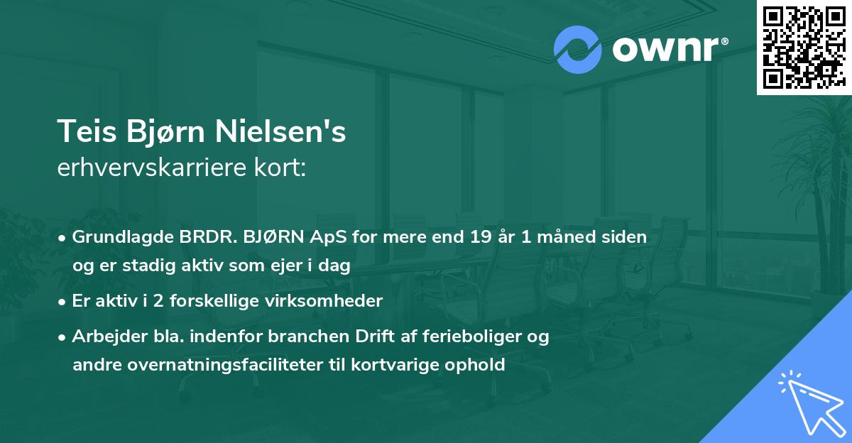 Teis Bjørn Nielsen's erhvervskarriere kort