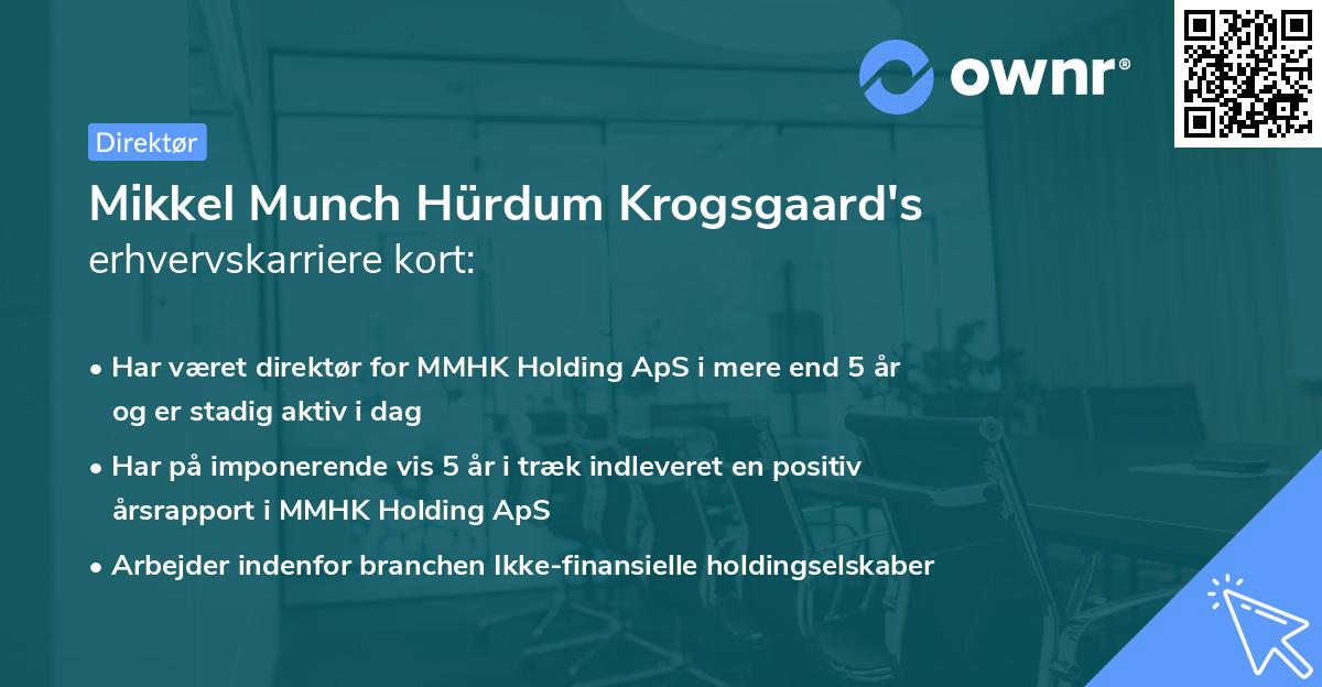 Mikkel Munch Hürdum Krogsgaard's erhvervskarriere kort
