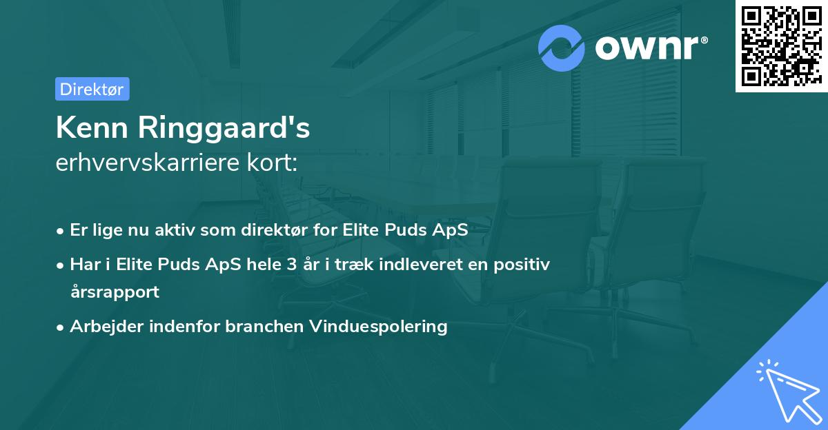 Kenn Ringgaard's erhvervskarriere kort