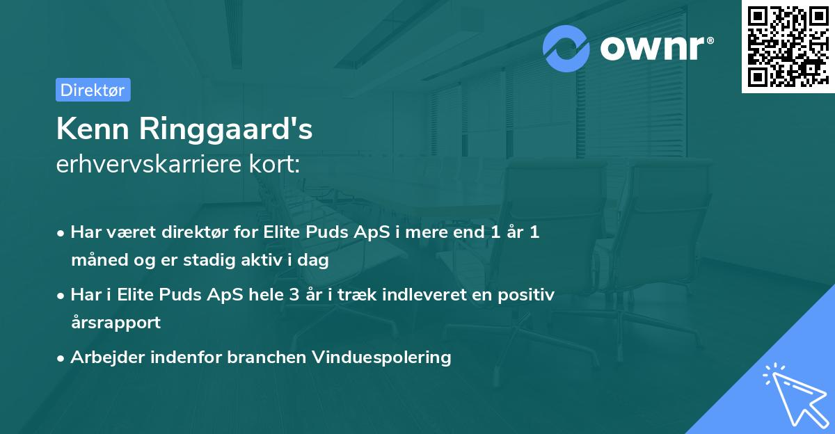 Kenn Ringgaard's erhvervskarriere kort