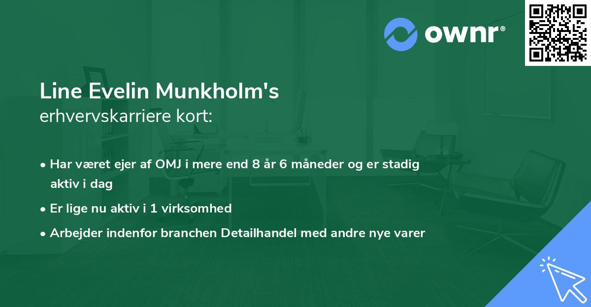 Line Evelin Munkholm's erhvervskarriere kort