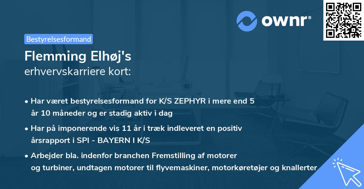 Flemming Elhøj's erhvervskarriere kort
