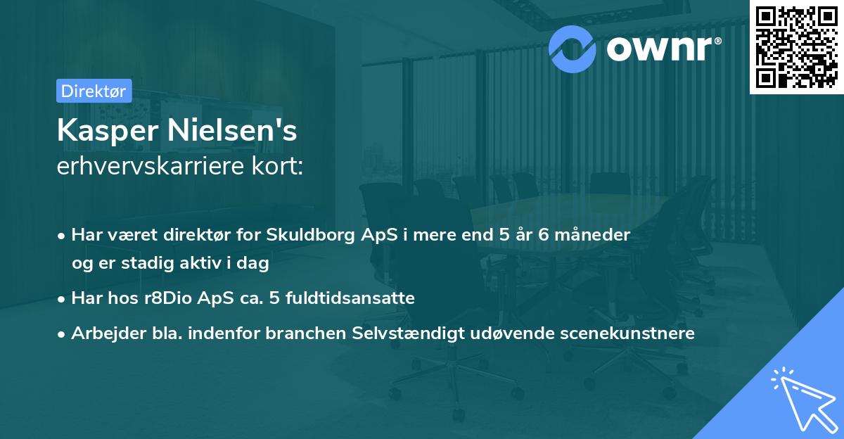 Kasper Nielsen's erhvervskarriere kort