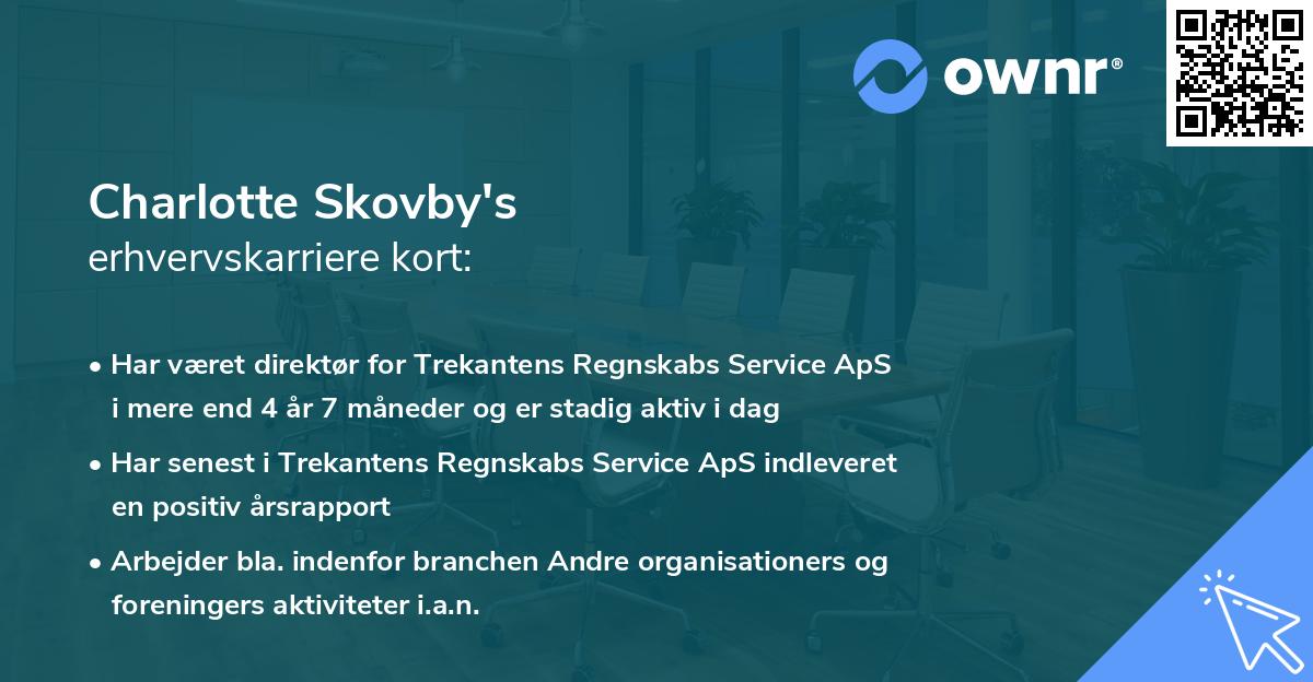 Charlotte Skovby's erhvervskarriere kort