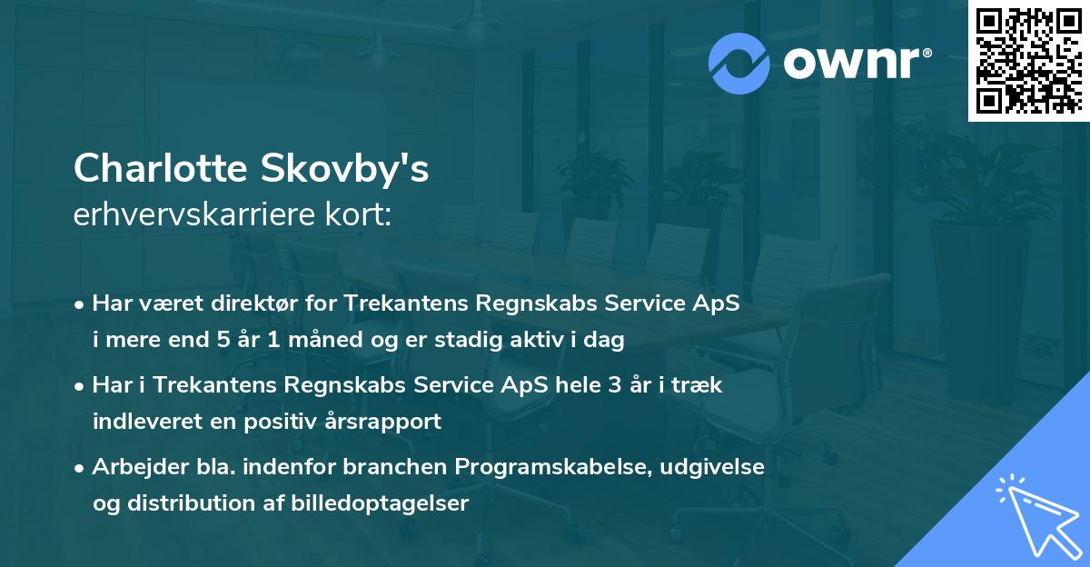 Charlotte Skovby's erhvervskarriere kort
