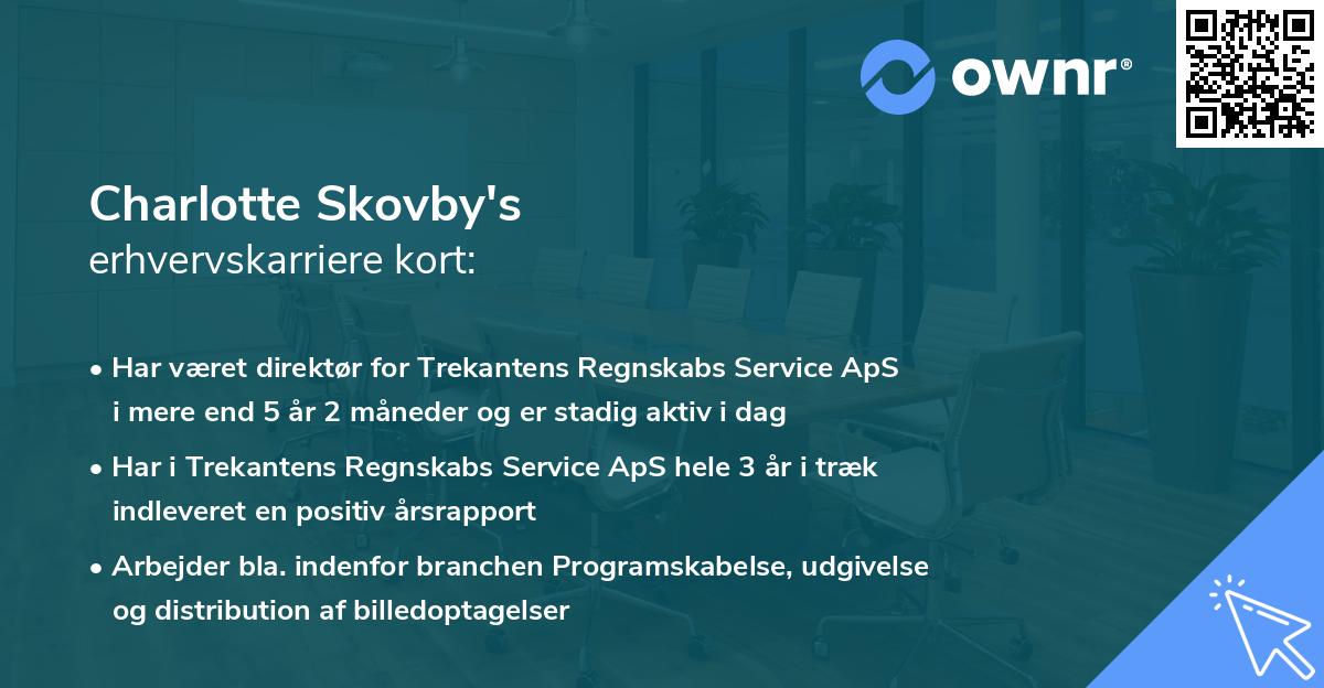 Charlotte Skovby's erhvervskarriere kort