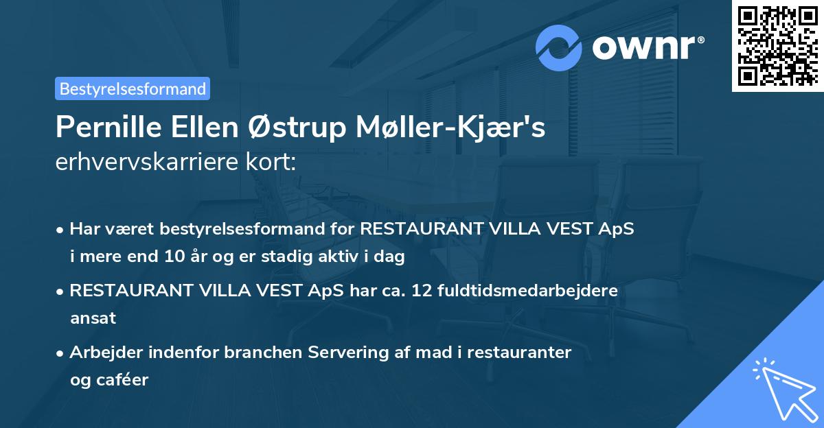 Pernille Ellen Østrup Møller-Kjær's erhvervskarriere kort