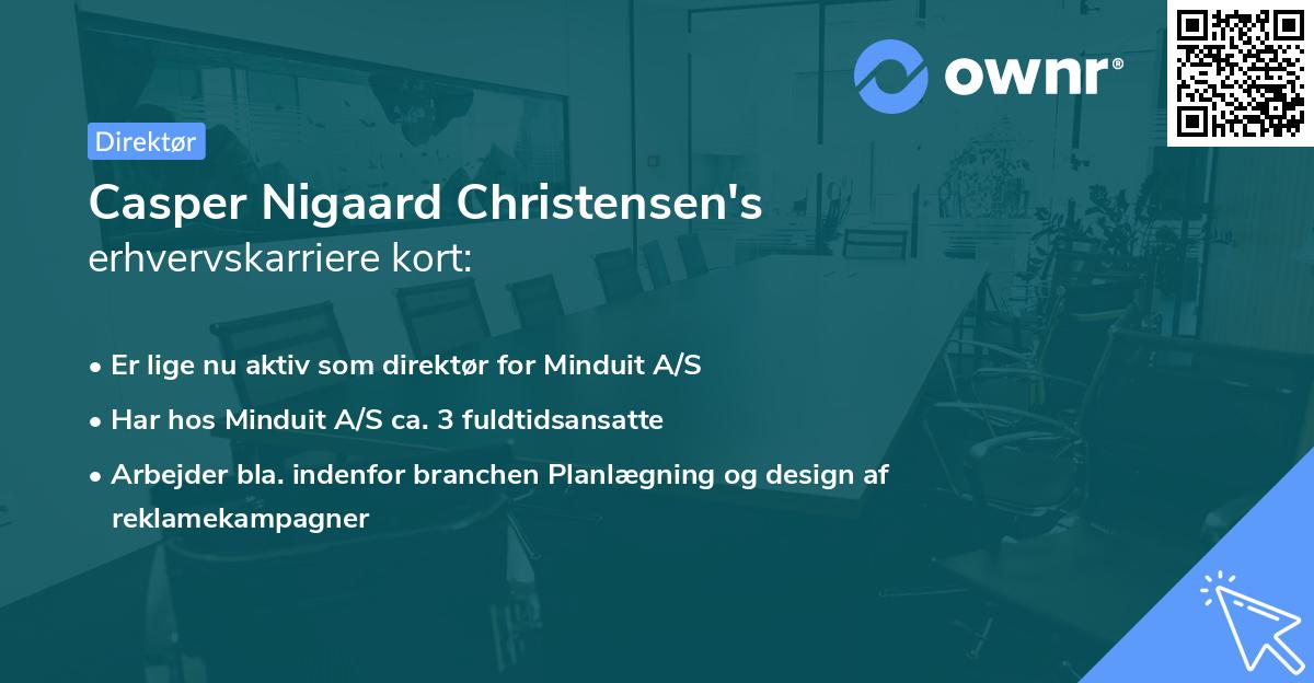 Casper Nigaard Christensen's erhvervskarriere kort