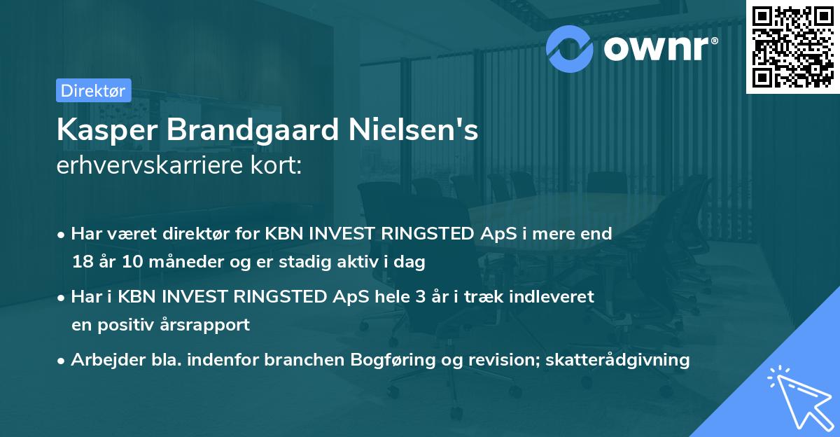 Kasper Brandgaard Nielsen's erhvervskarriere kort