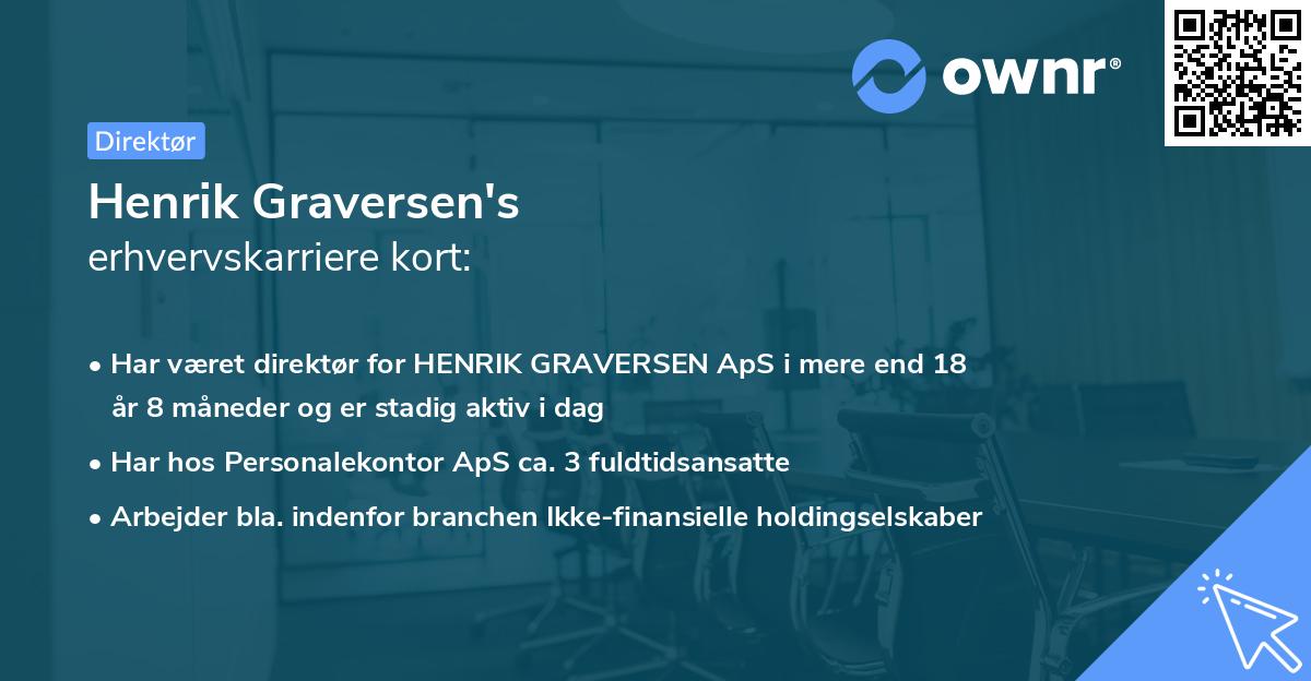Henrik Graversen's erhvervskarriere kort