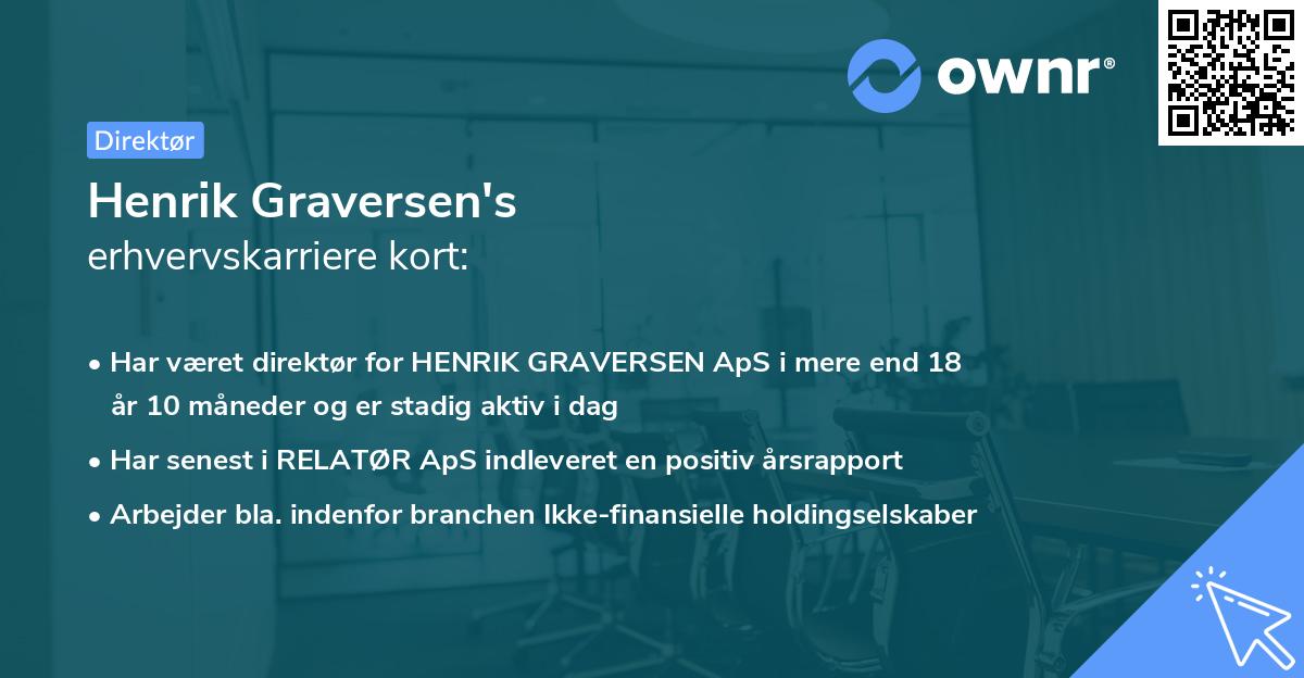 Henrik Graversen's erhvervskarriere kort