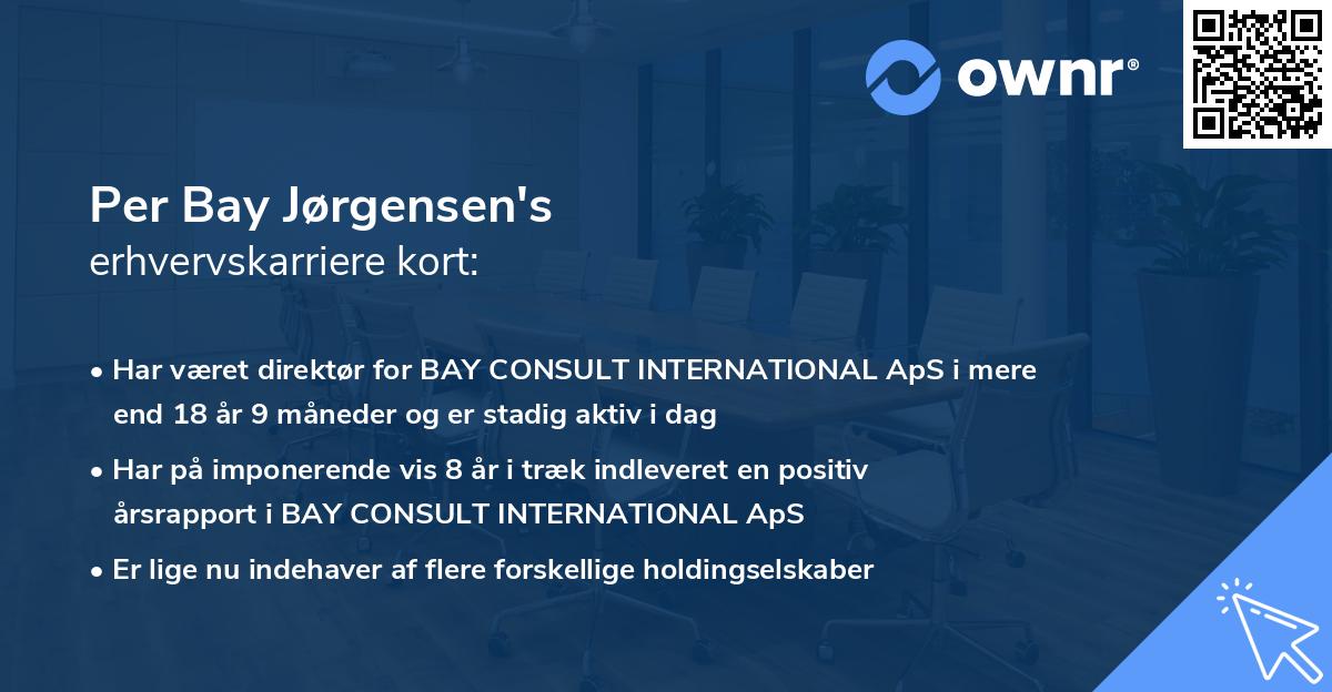 Per Bay Jørgensen's erhvervskarriere kort