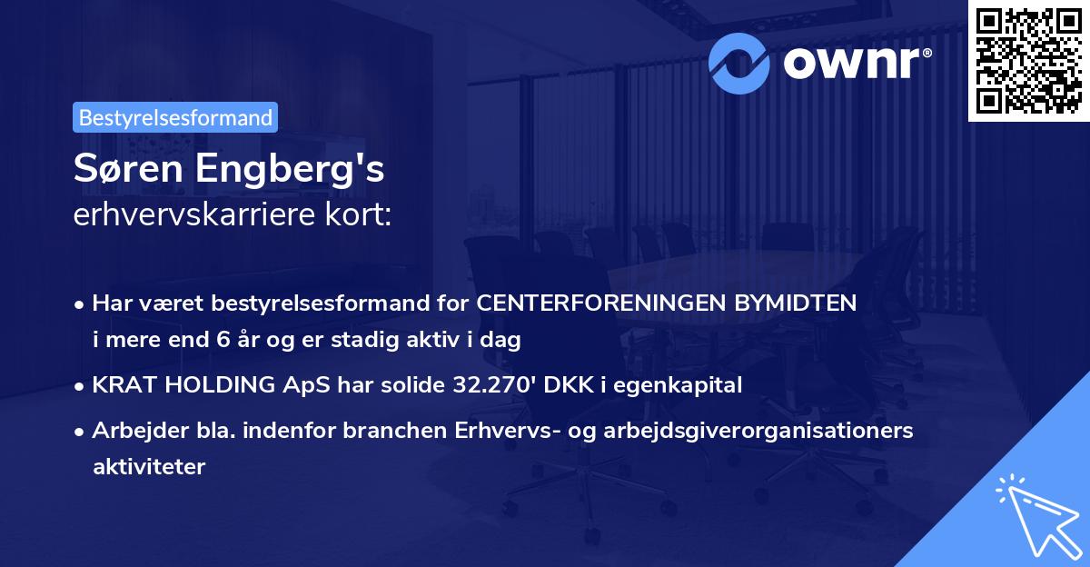 Søren Engberg's erhvervskarriere kort