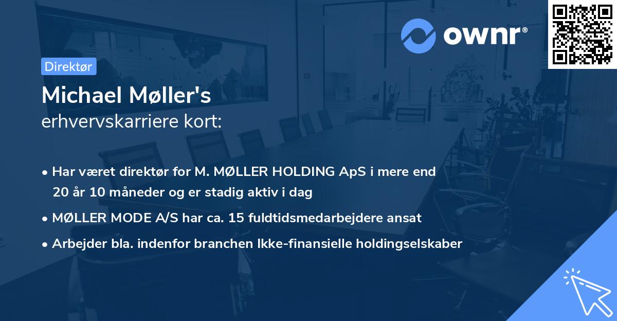 Michael Møller's erhvervskarriere kort
