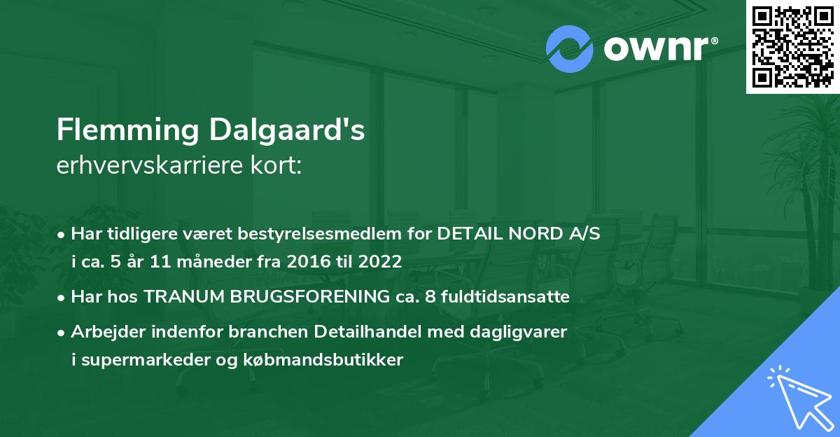 Flemming Dalgaard's erhvervskarriere kort