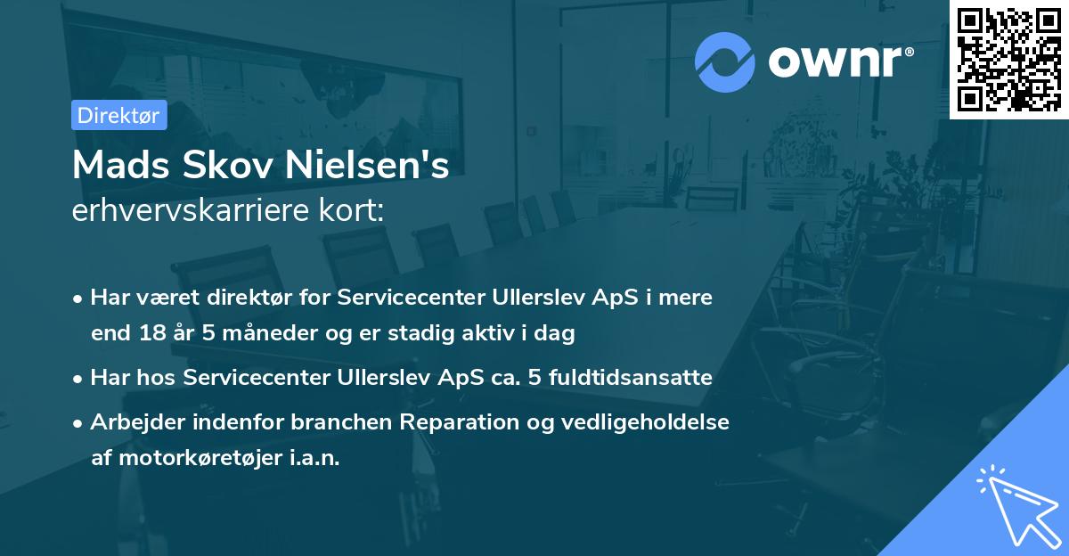 Mads Skov Nielsen's erhvervskarriere kort