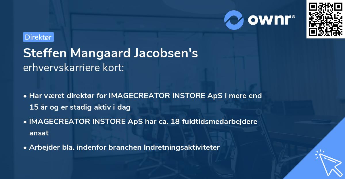 Steffen Mangaard Jacobsen's erhvervskarriere kort