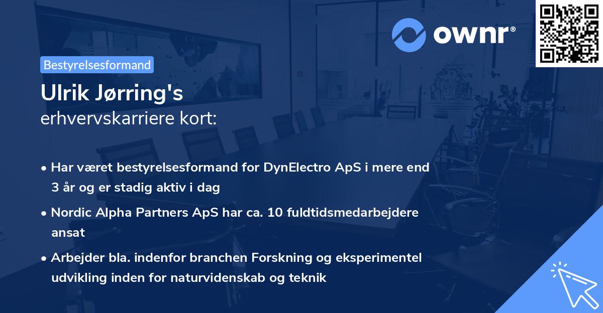Ulrik Jørring's erhvervskarriere kort