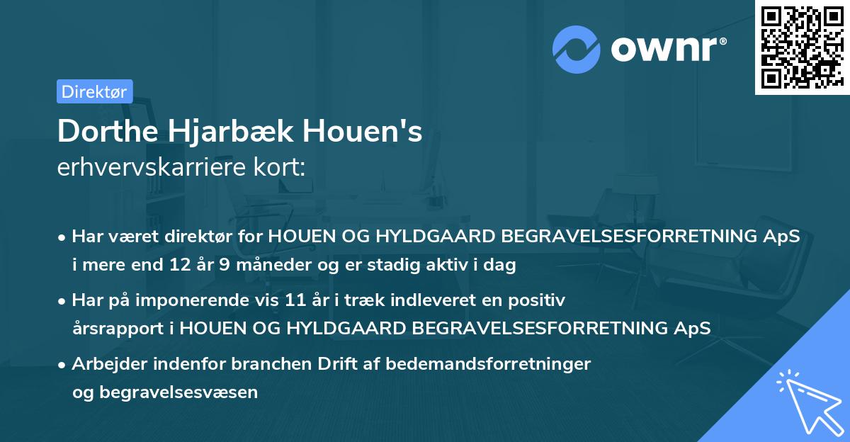 Dorthe Hjarbæk Houen's erhvervskarriere kort