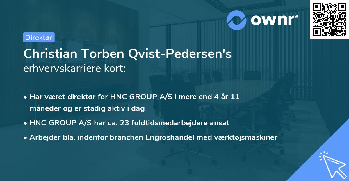 Christian Torben Qvist-Pedersen's erhvervskarriere kort