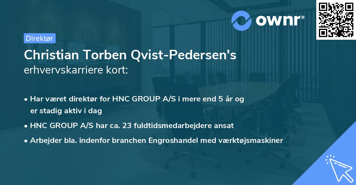 Christian Torben Qvist-Pedersen's erhvervskarriere kort