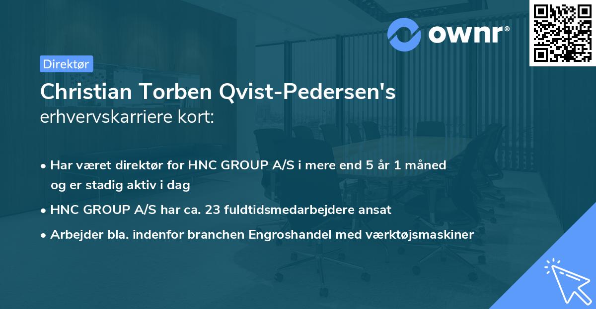 Christian Torben Qvist-Pedersen's erhvervskarriere kort