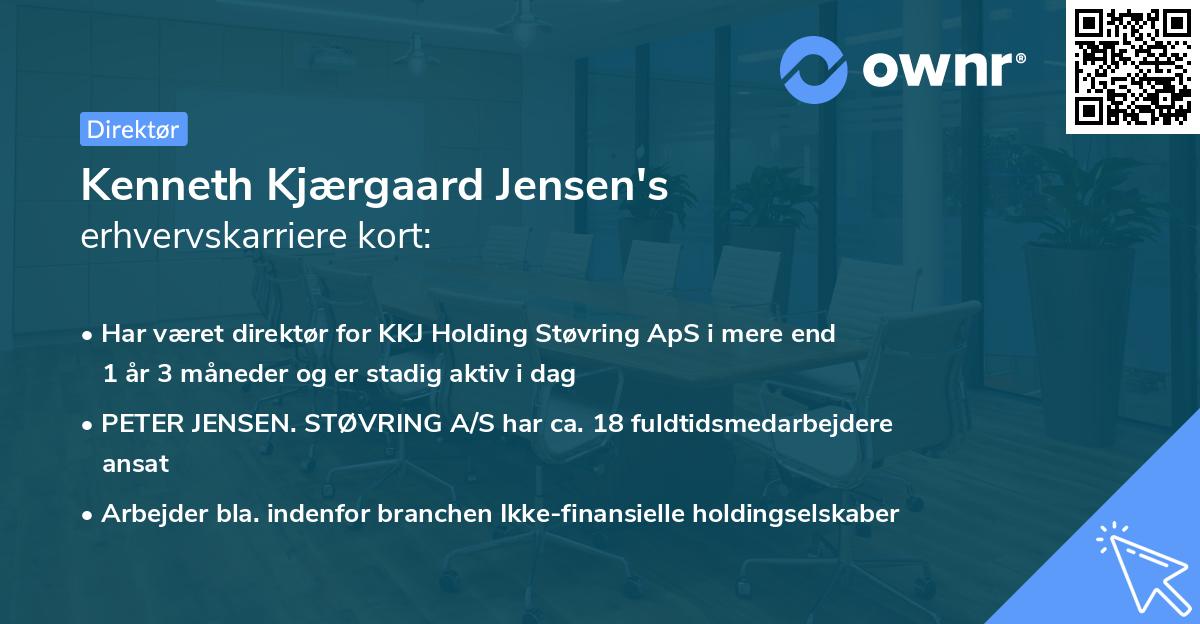 Kenneth Kjærgaard Jensen's erhvervskarriere kort