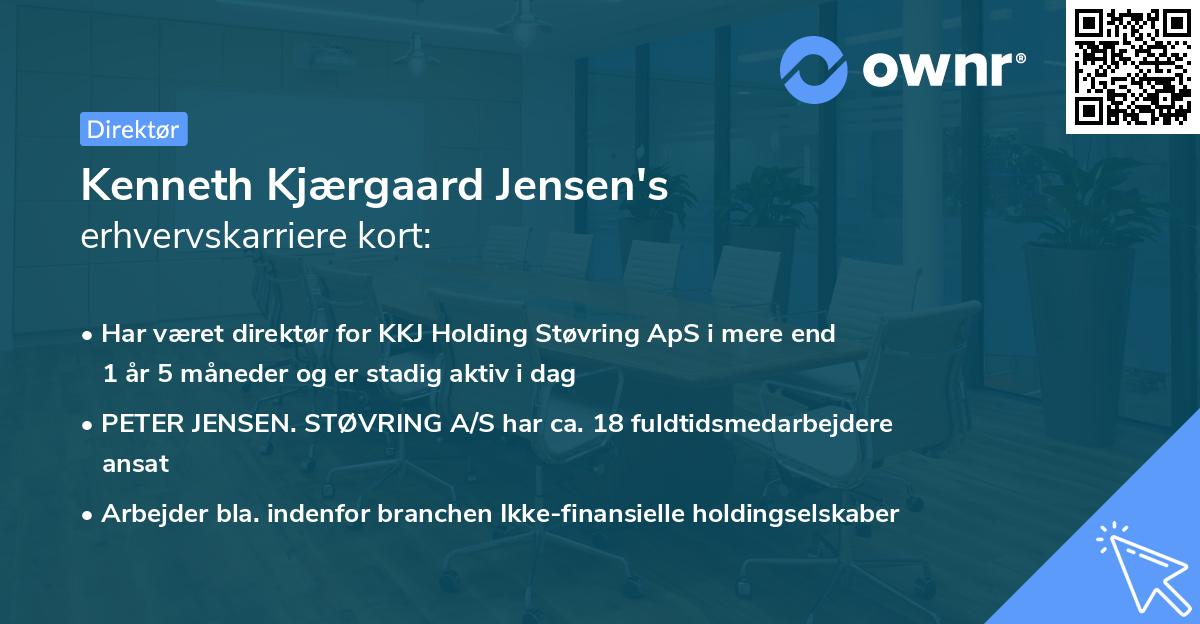 Kenneth Kjærgaard Jensen's erhvervskarriere kort