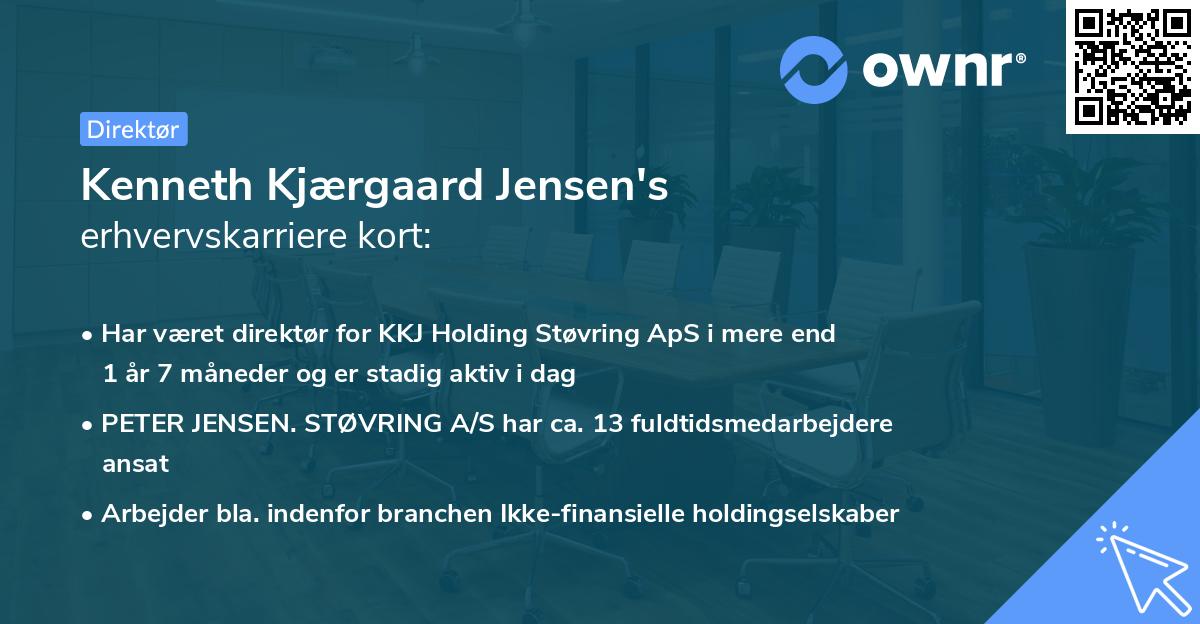 Kenneth Kjærgaard Jensen's erhvervskarriere kort
