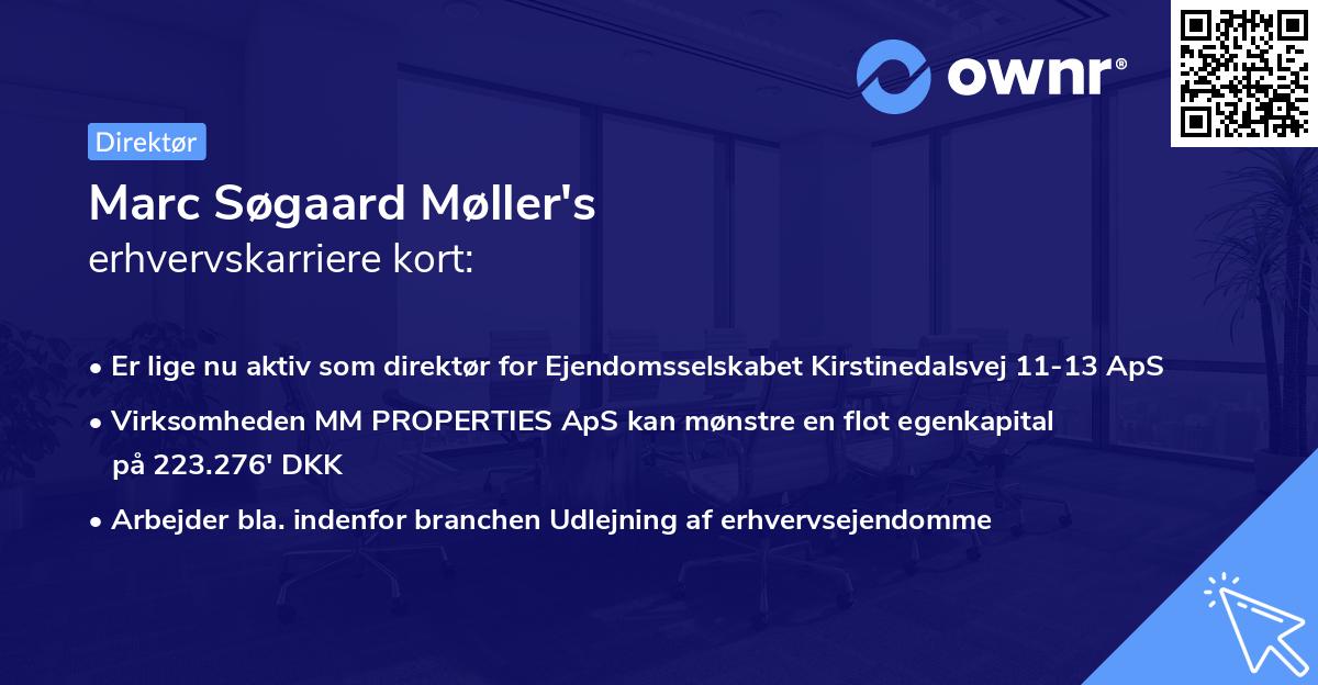Marc Søgaard Møller's erhvervskarriere kort